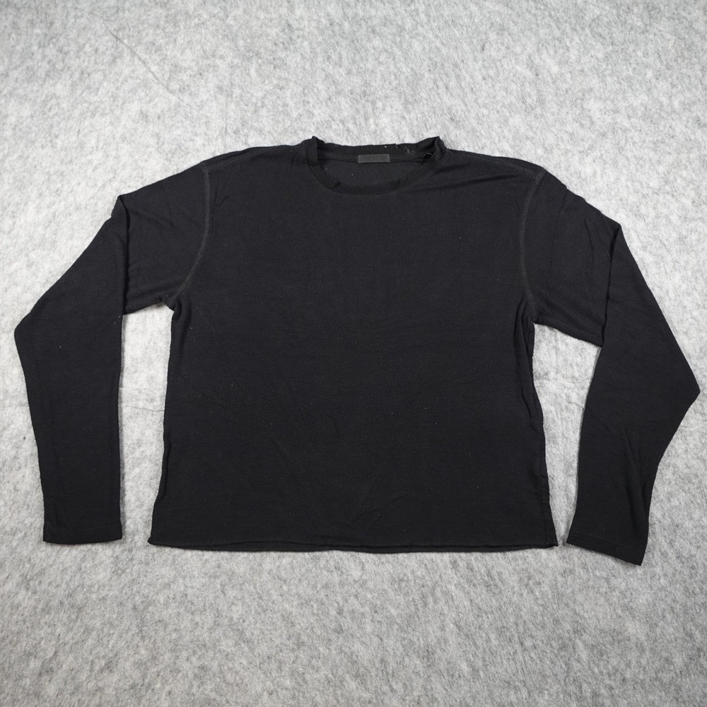 ATM Top Women Small‎ Black Boy Tee Rib Long Sleeve Crew Anthony Thomas Melilo